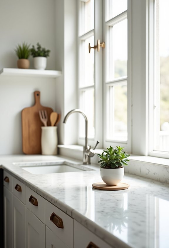 clear countertops foster calm