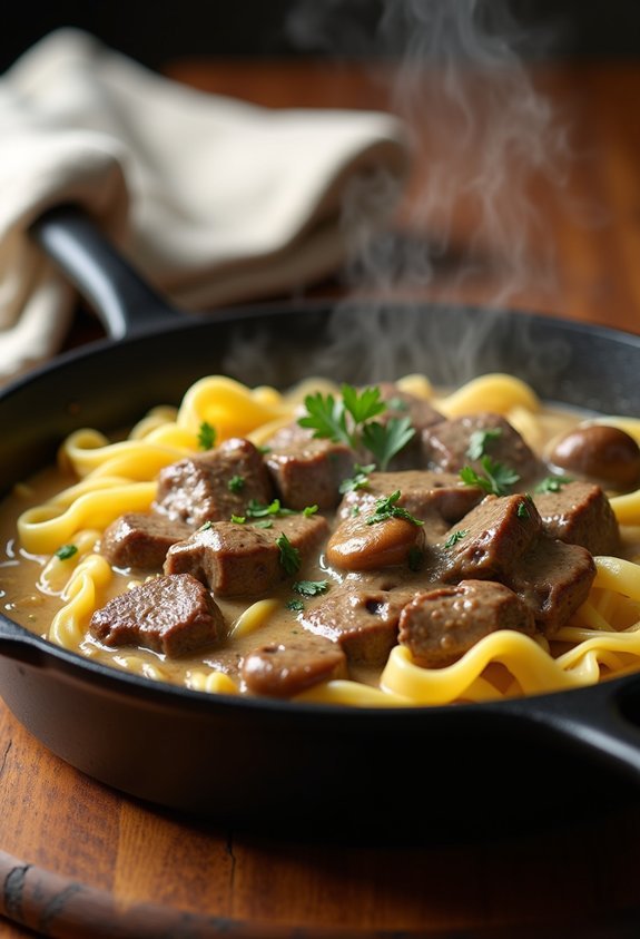 cozy beef stroganoff recipe