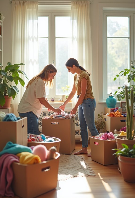 decluttering for a fresh start