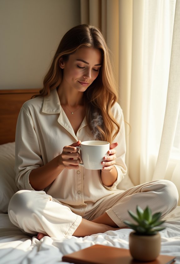 gentle morning awakening routine