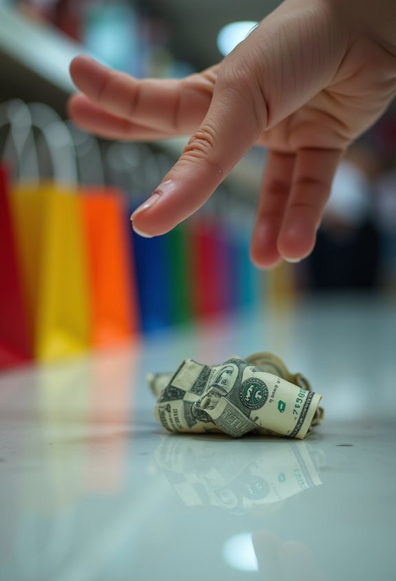 impulse spending drains savings