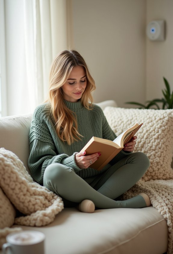 indoor warmth with layers