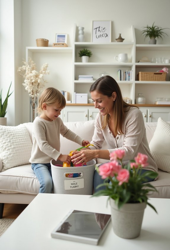 maintain organization with routine