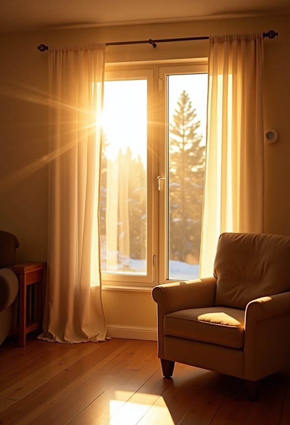 maximize sunlight for warmth