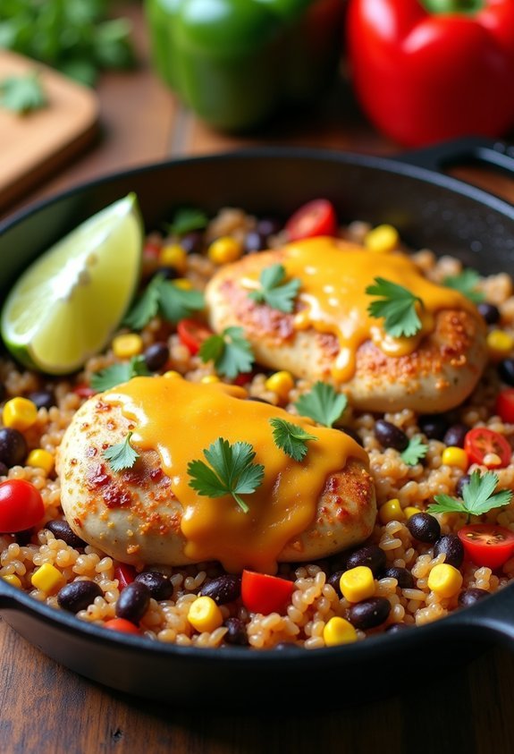 one pan southwest chicken skillet