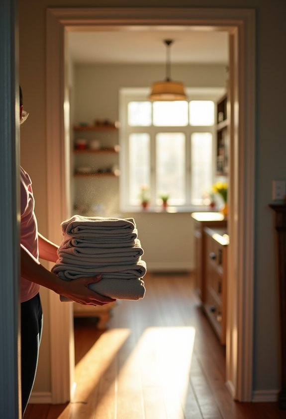 organize belongings by usage