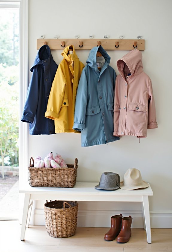 organize outerwear and accessories