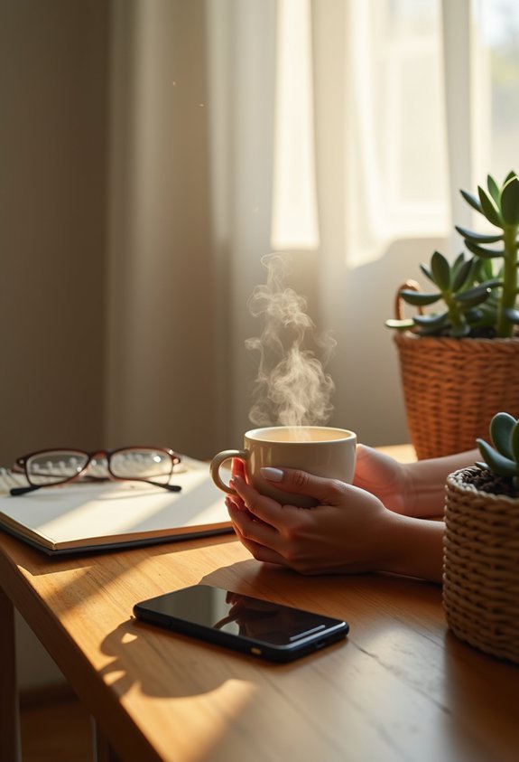 phone free morning routine