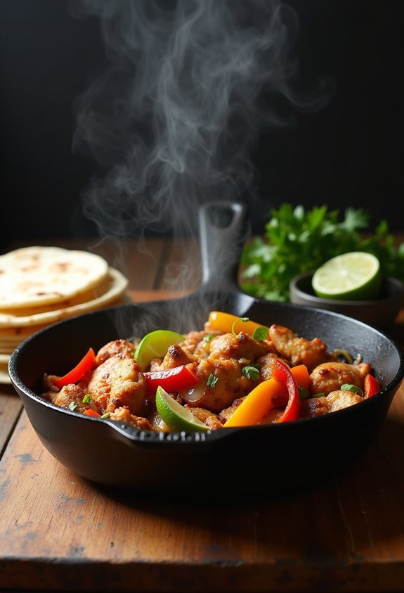 quick budget friendly chicken fajitas