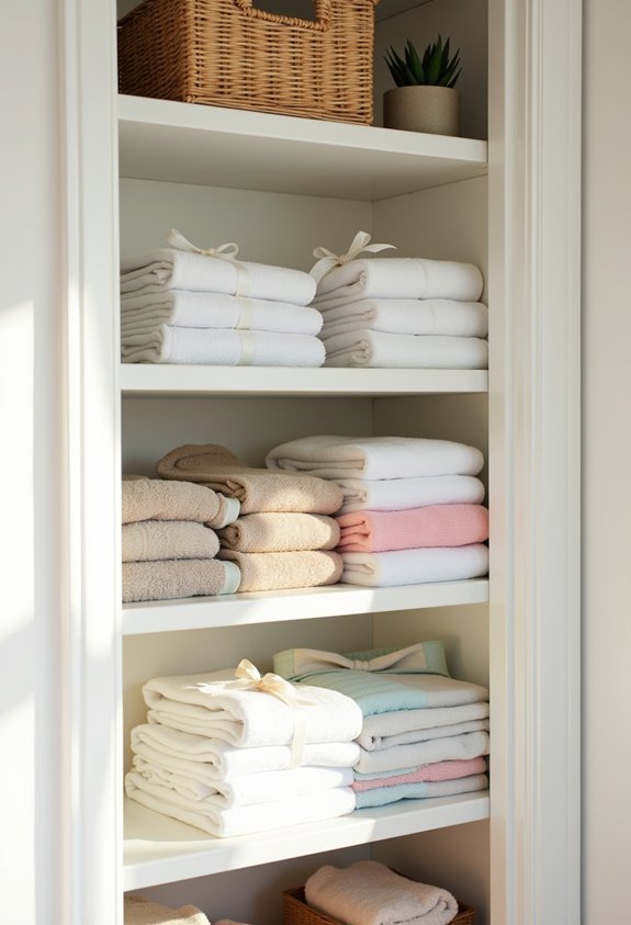 quick linen closet makeover