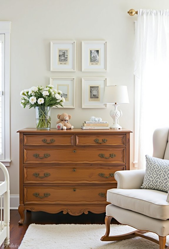 refinished vintage wood furniture