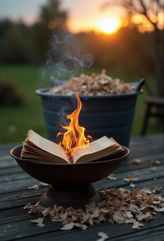 securely destroy old journals