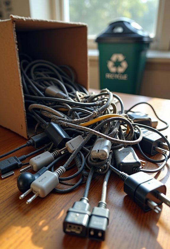 sort and recycle tech accessories