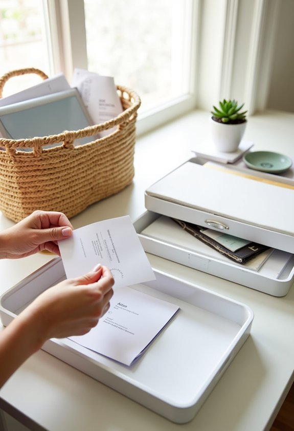 sort items upon arrival